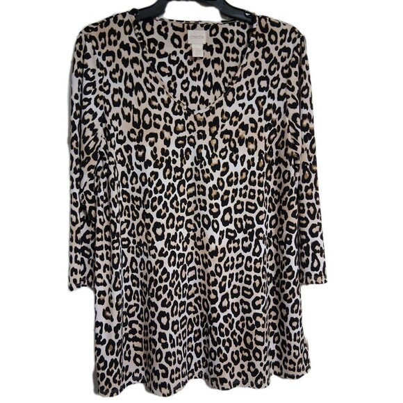 Chico's Tops - Women's Chico's 3/4 Sleeve Tunic Top Size 0 (4)